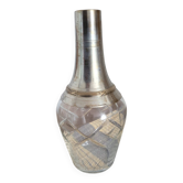 Carafe à liqueur en cristal et argent