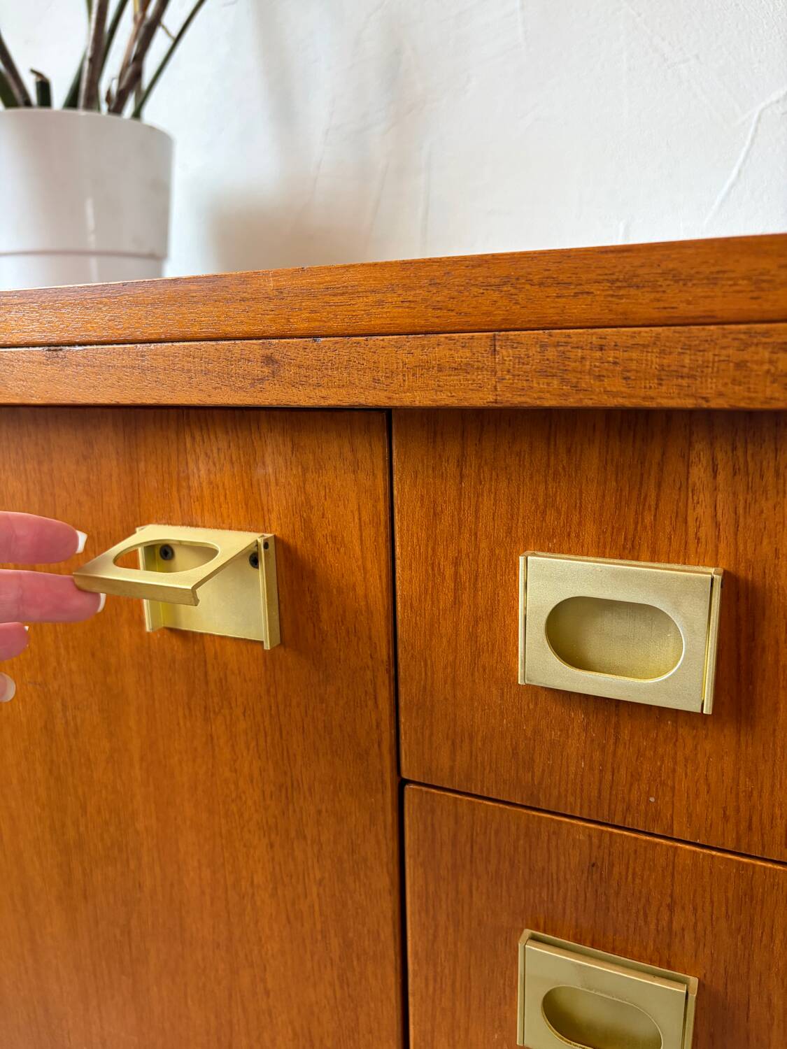 Vintage teak enfilade from the 1960s.