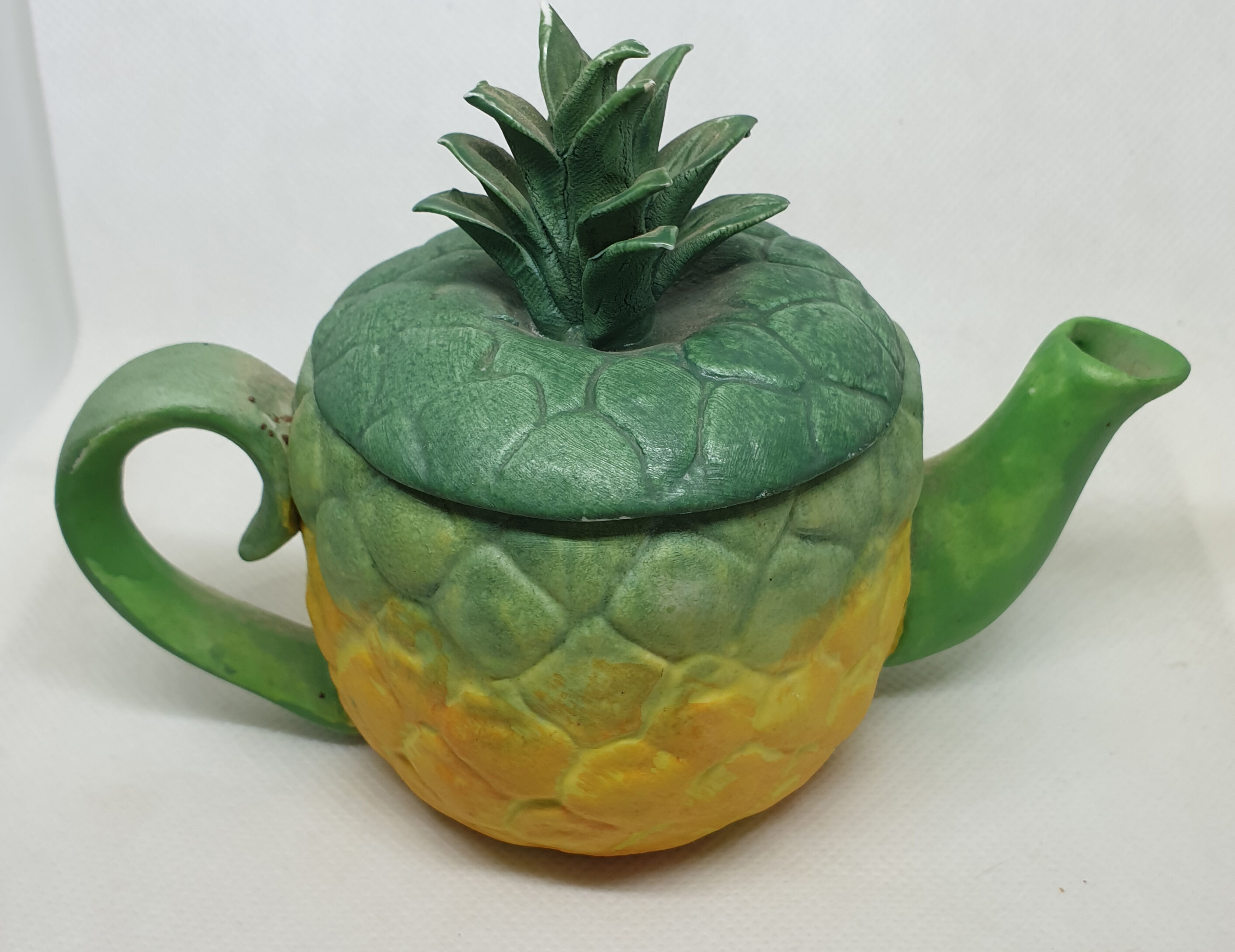Trio of Fruit Teapot Original Vintage