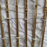 6 golden teaspoons/tea spoons