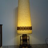 Large floor lamp, ceramic base, fat lava style