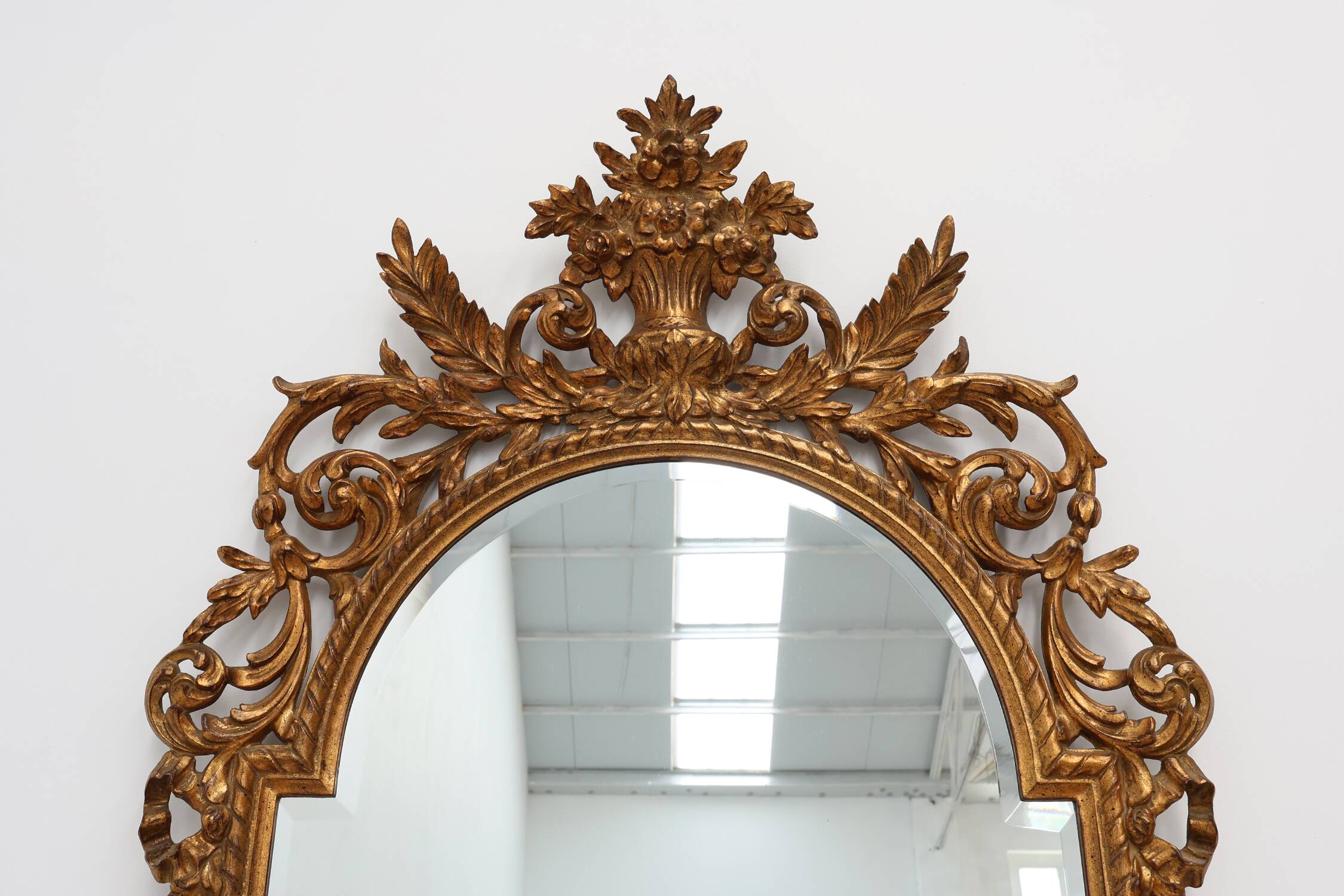 20th Century Large Baroque gilt Mirror by Deknudt, Belgium