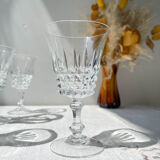 9 white wine glasses cristal d'Arques model tuileries