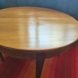 Table salle à manger ronde style scandinave extensible