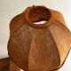 Pair of vintage wooden foot lamps