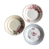 Digoin Sarreguemines dessert plates