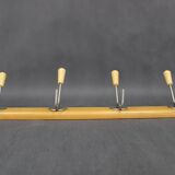 1960s Mid-century Wooden Wall Hanger, Czechoslovakia