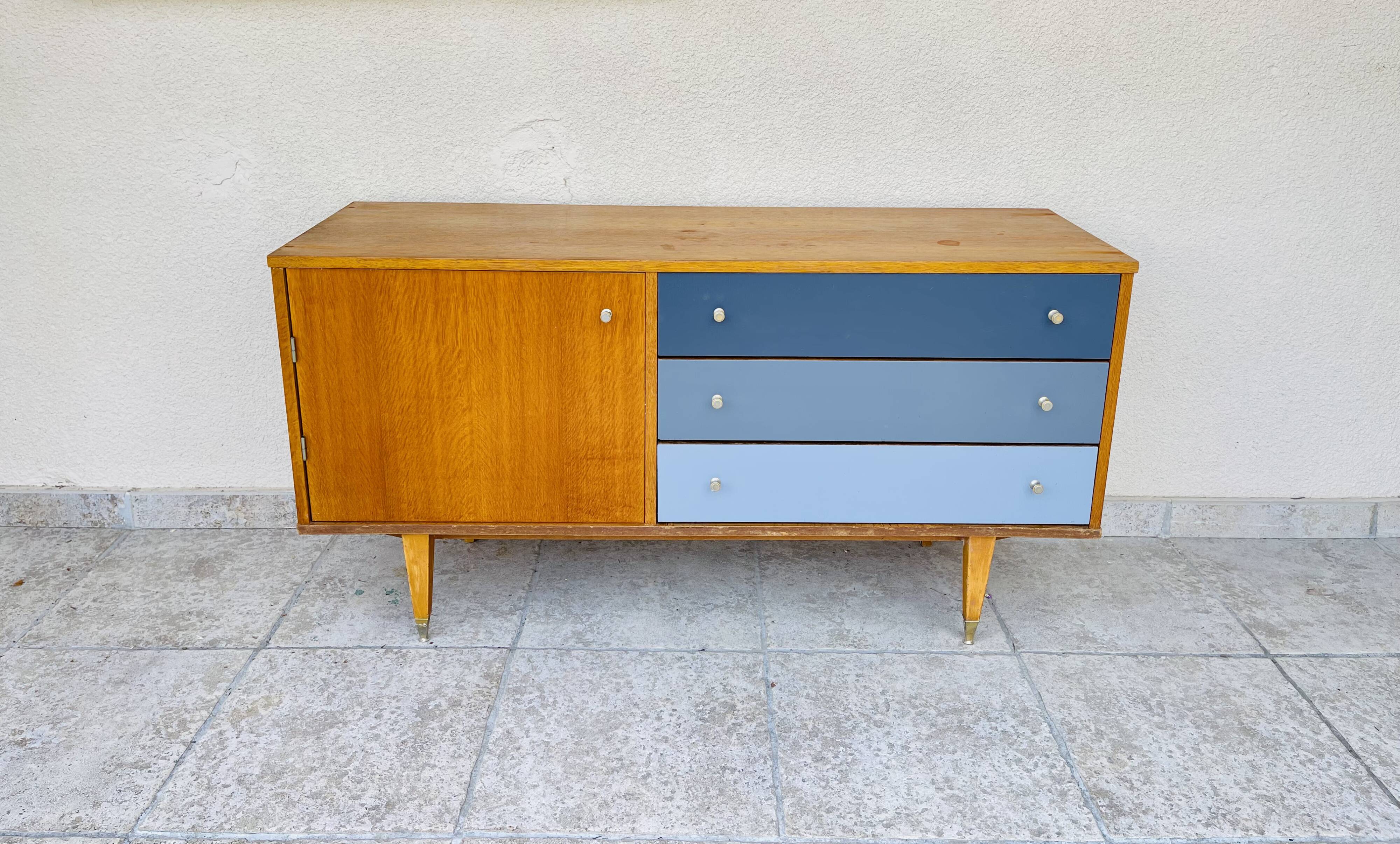 Vintage oak row 1960