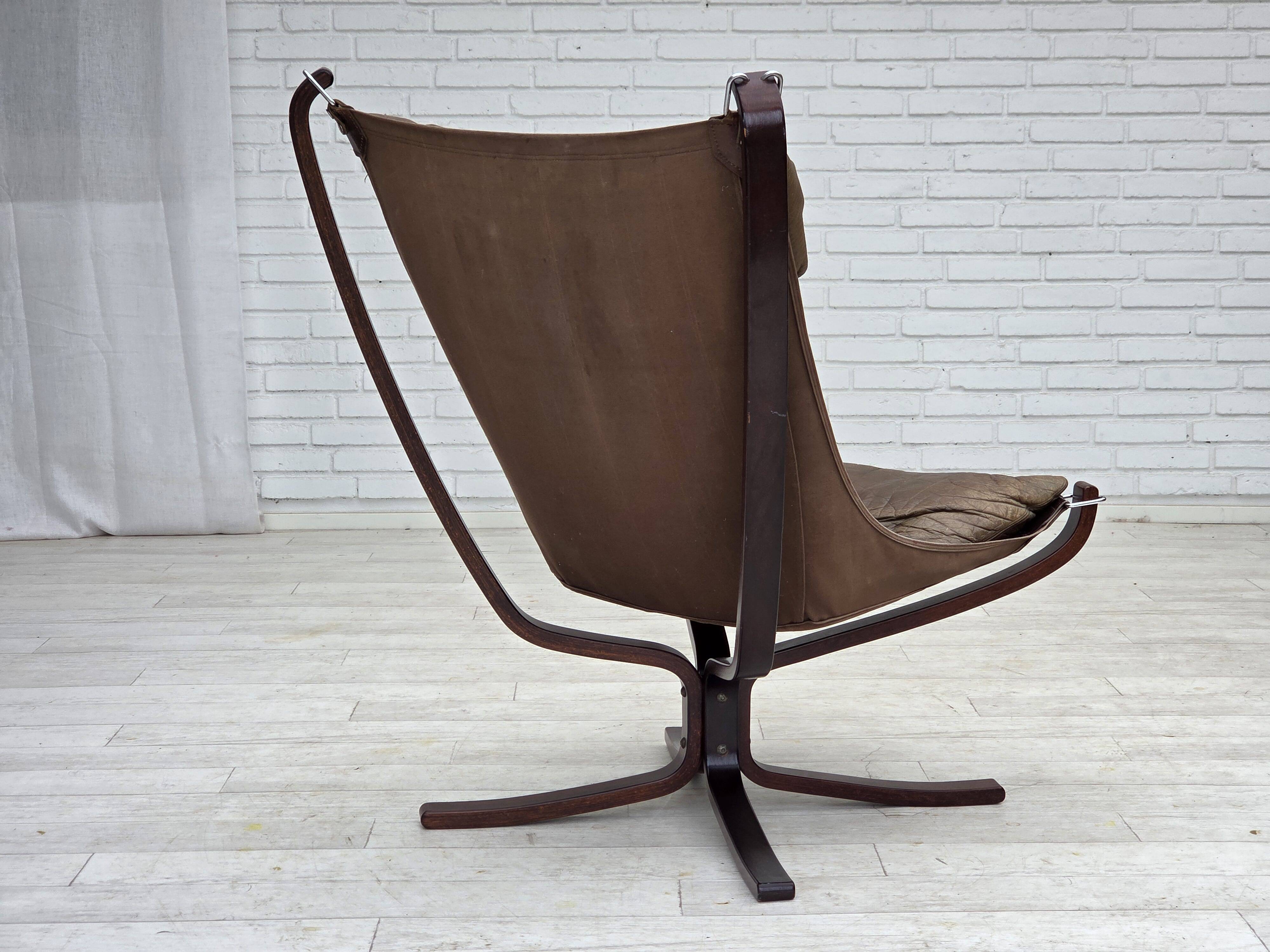 1970s, Norwegian design by Sigurd Ressel, armchair model "Falcon".