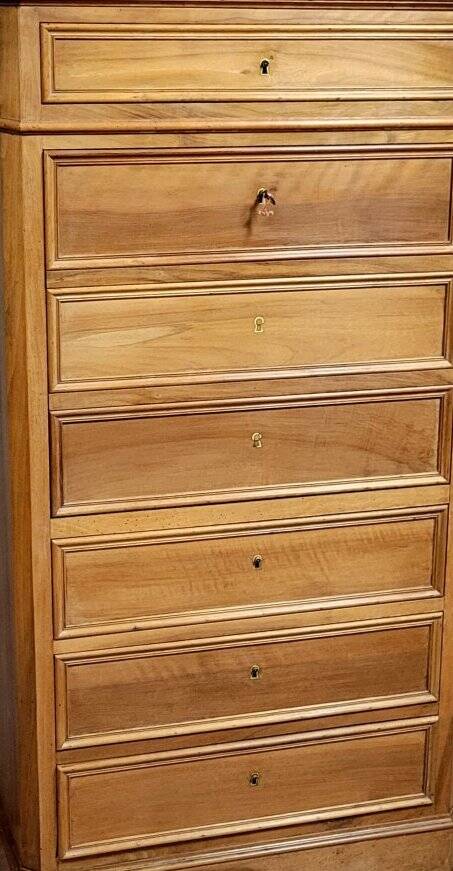 Walnut weekly secretary – Louis-Philippe period, 19th century