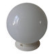Old ceiling light fixture globe ball sphere in opaline glass retro decor