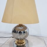 Silver-gold lamp, Italy, 1960s.