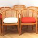 Suite de 8 fauteuils cabriolet