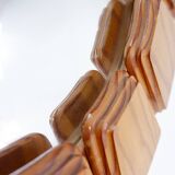 Vintage Wood Wall Mirror