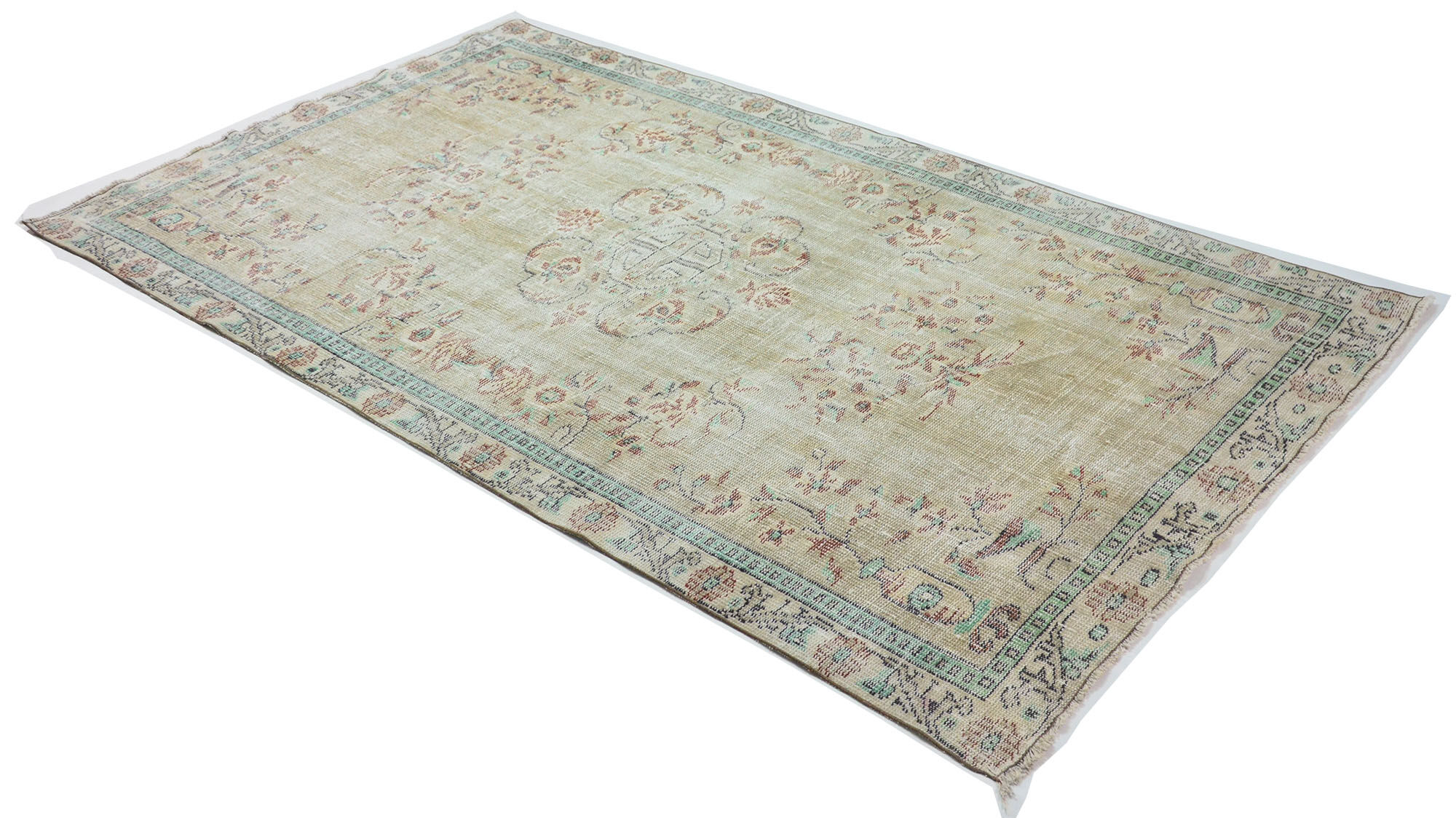 Anatolian handmade vintage rug 272 cm x 162 cm