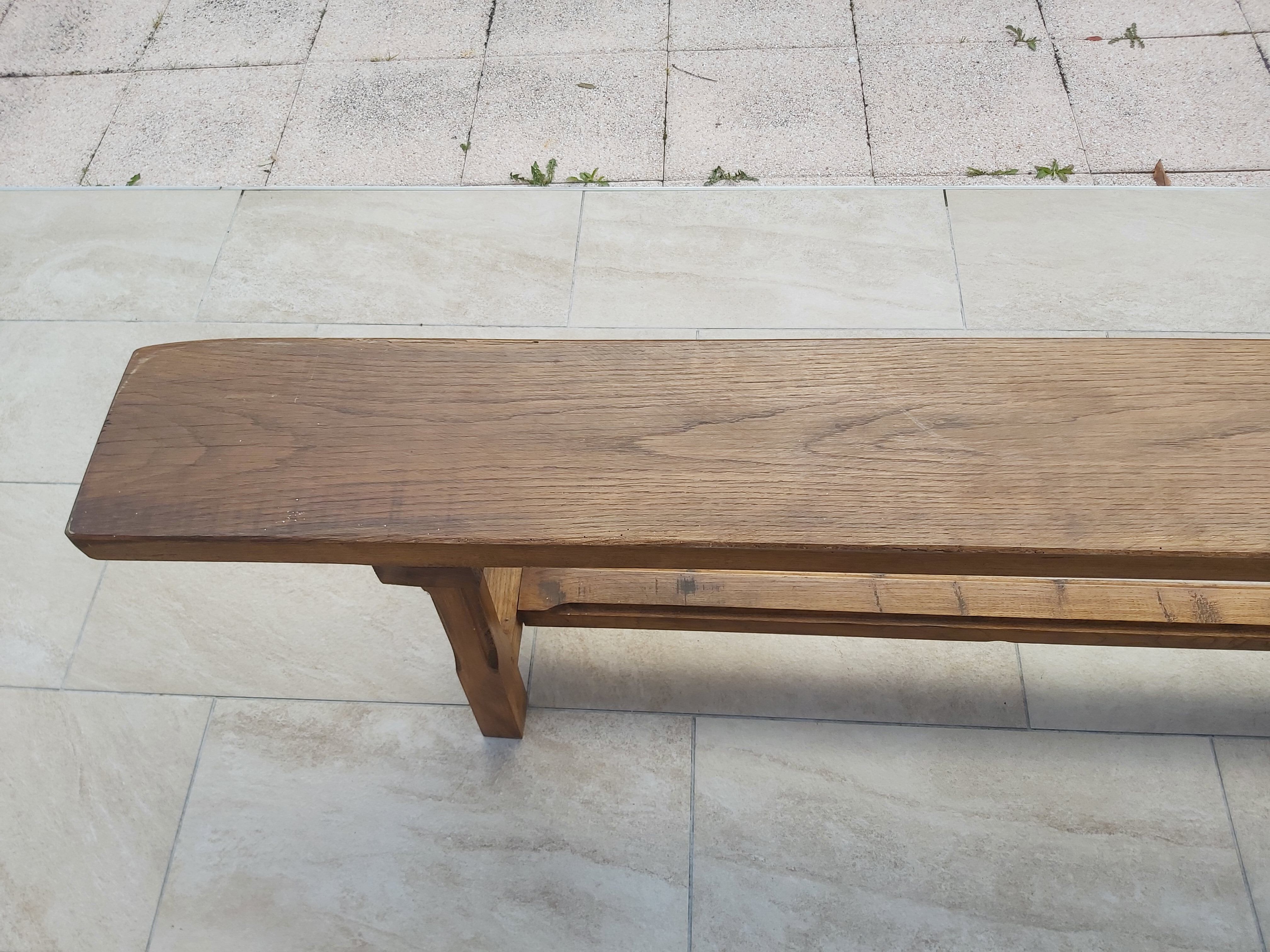 Paire de bancs de ferme 2m50