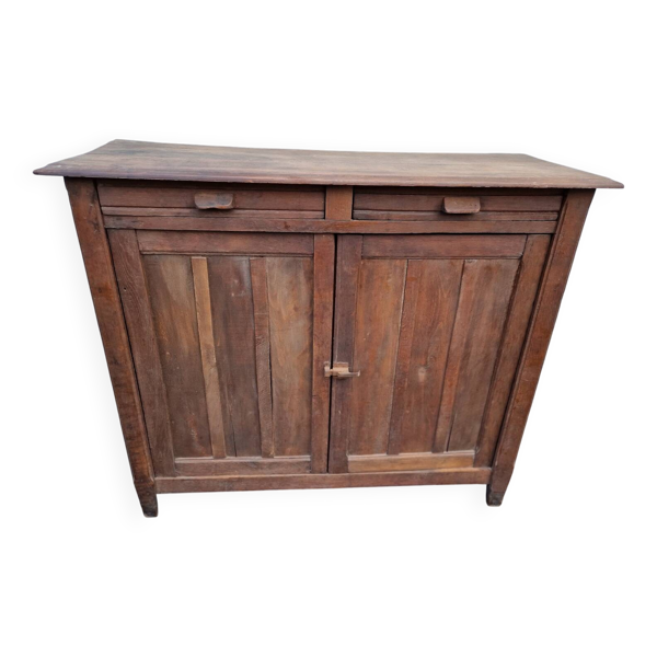 Buffet parisien ancien à 2 portes et 2 tiroirs