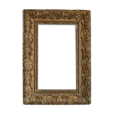 Gilded wooden and stucco frame