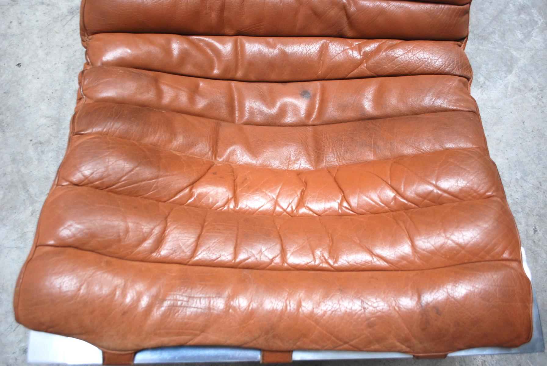 ARI Cognac Leather Armchair by Arne Norell