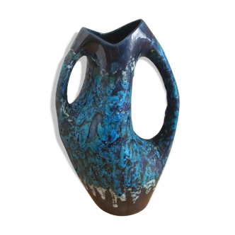 Blue vase Vallauris scum seas xxl