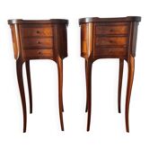Paire de tables de chevet style Louis XV