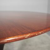Round mahogany table , 1950