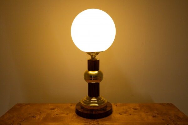 A pair of Art Deco table lamps from around 1950, Poland.