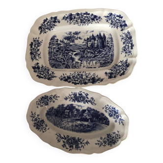 Sarreguemines dish and ramekin