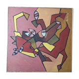 Modern painting cubism style