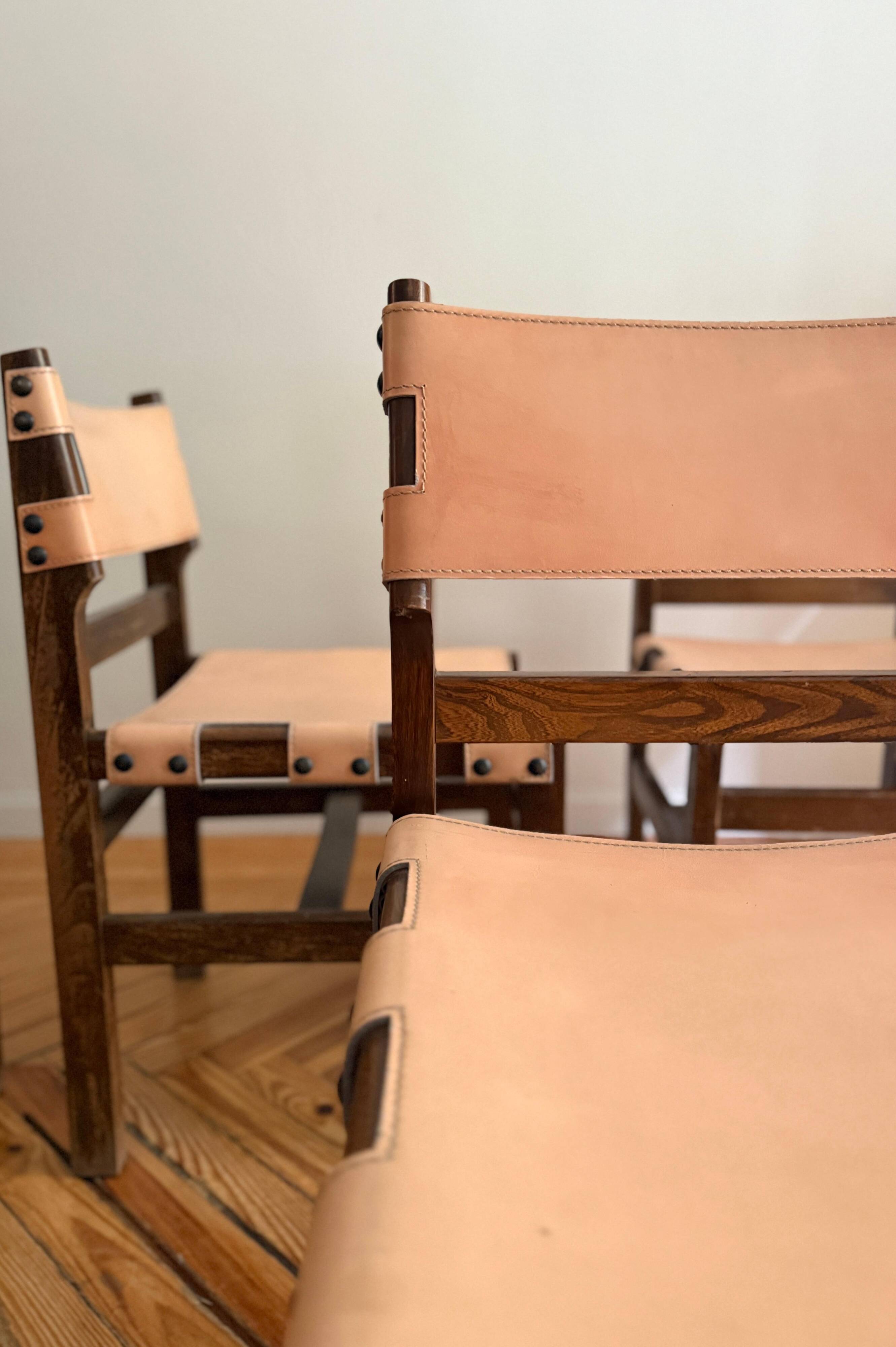 Chairs by Pierre Chapo for Maison Regain