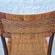 Set of 4 teak dining chairs with patinated cane after Gio Ponti, Italy 1960
