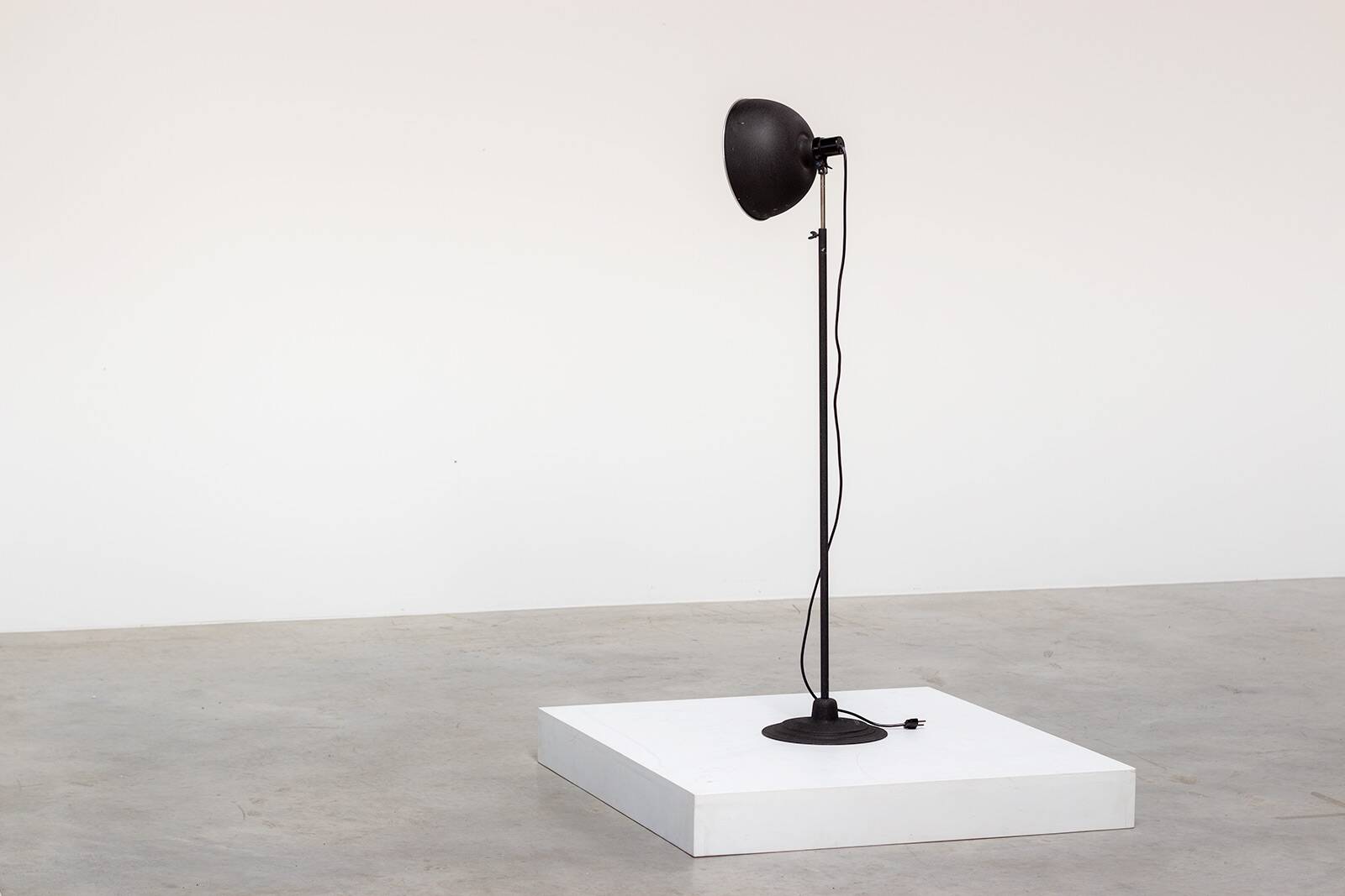 Authentic industrial floor lamp by Kap 1950.