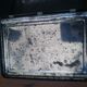 Vintage black art deco metal box with fish decoration