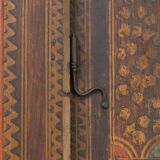 Painted folk art bridal wardrobe 1816