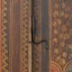 Painted folk art bridal wardrobe 1816