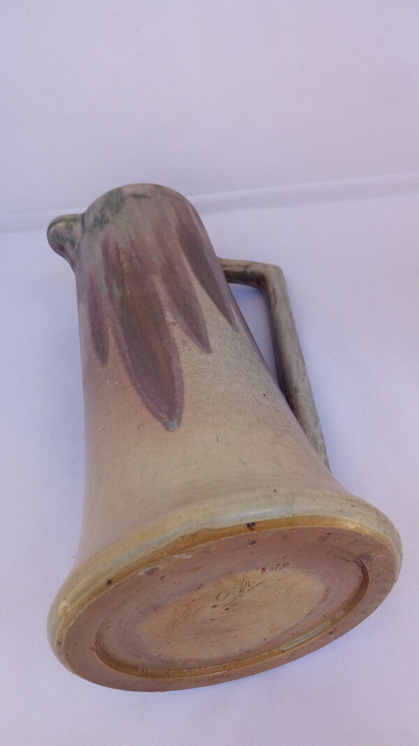 Pichet de Charles Greber en grès marron