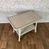 Vintage rattan coffee table 1960