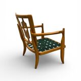 "José" armchair in solid oak by Guillerme & Chambron for Votre Ma