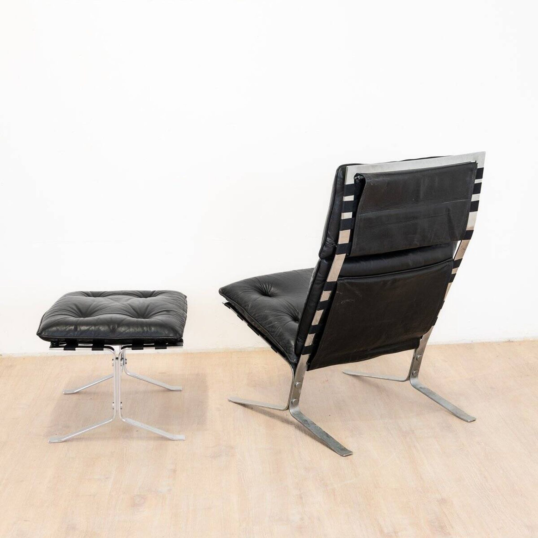 High armchair and ottoman Joker by Olivier Mourgue for Airborn, 1964