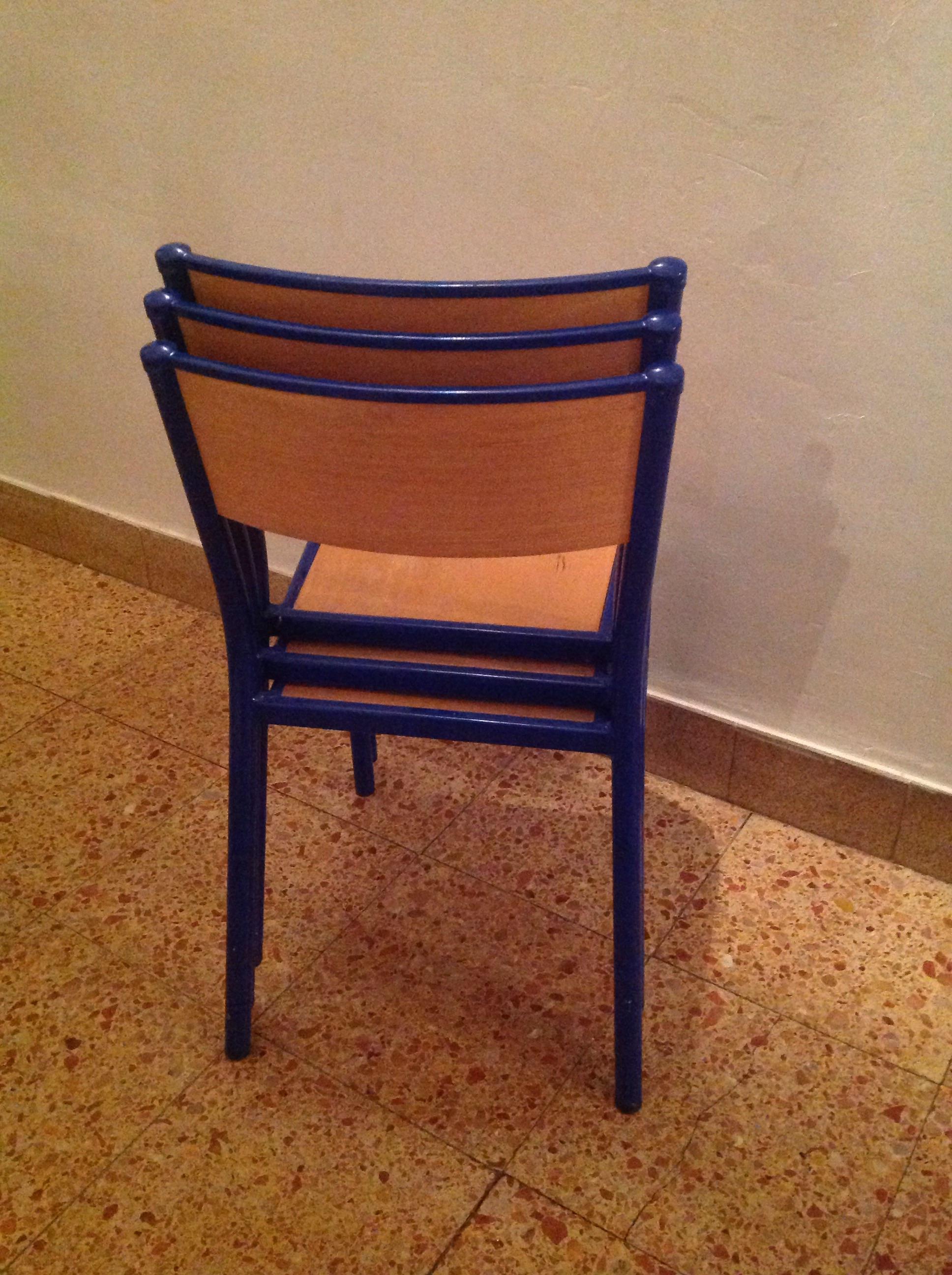 3 school chairs