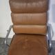 Eames Herman Miller Lumière Marron Chameau Cuir Souple Chaise Fauteuil