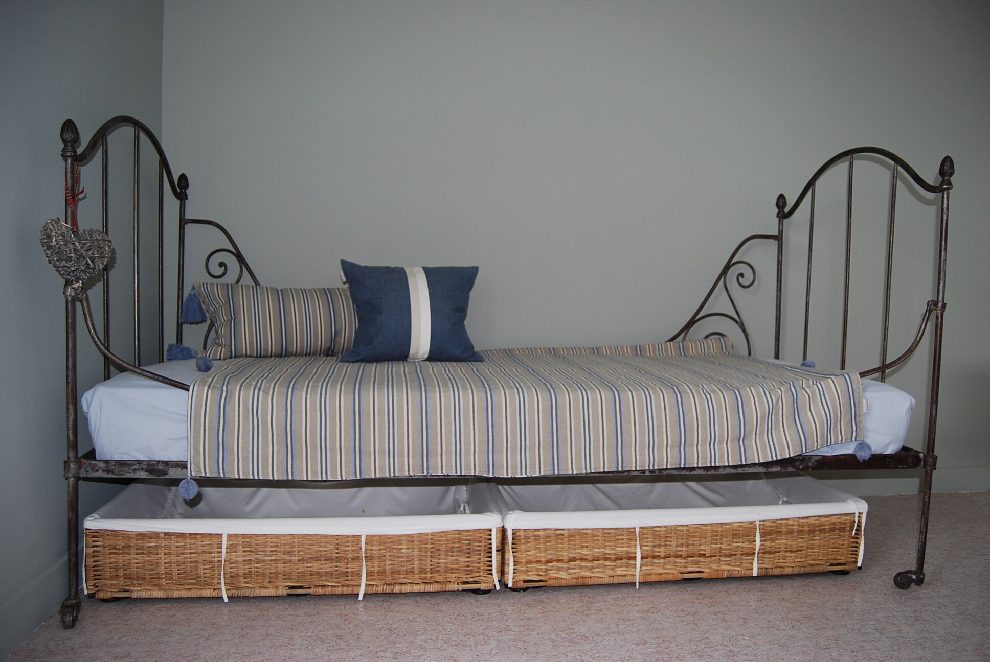 Louis XVI wrought iron bed