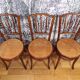3 Mundus caned bistro chairs