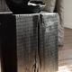 Wabi sabi burnt wood side table