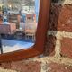 Shaped mirror with teak frame, 1960s