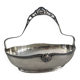 Silver-plated metal basket with Phenix silver hallmarks