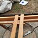Table extensible à rallonges ancienne pieds compas vintage design XXeme