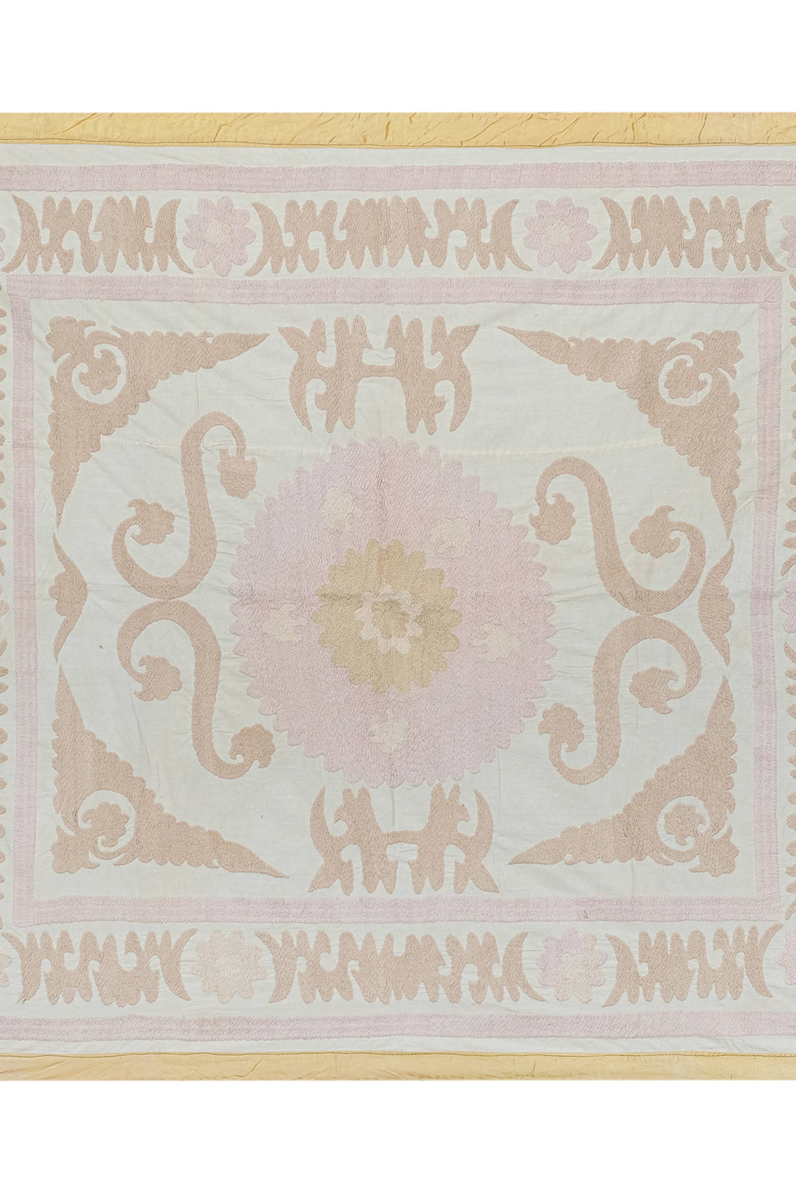 Hand knotted rug, vintage Turkish rug 120x139 cm