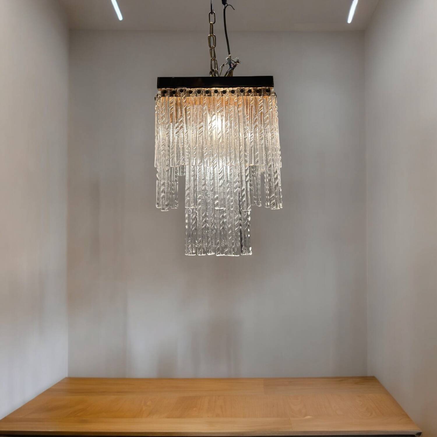 Murano Glass Rod Ceiling Light Flushmount