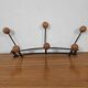 Vintage wall coat rack